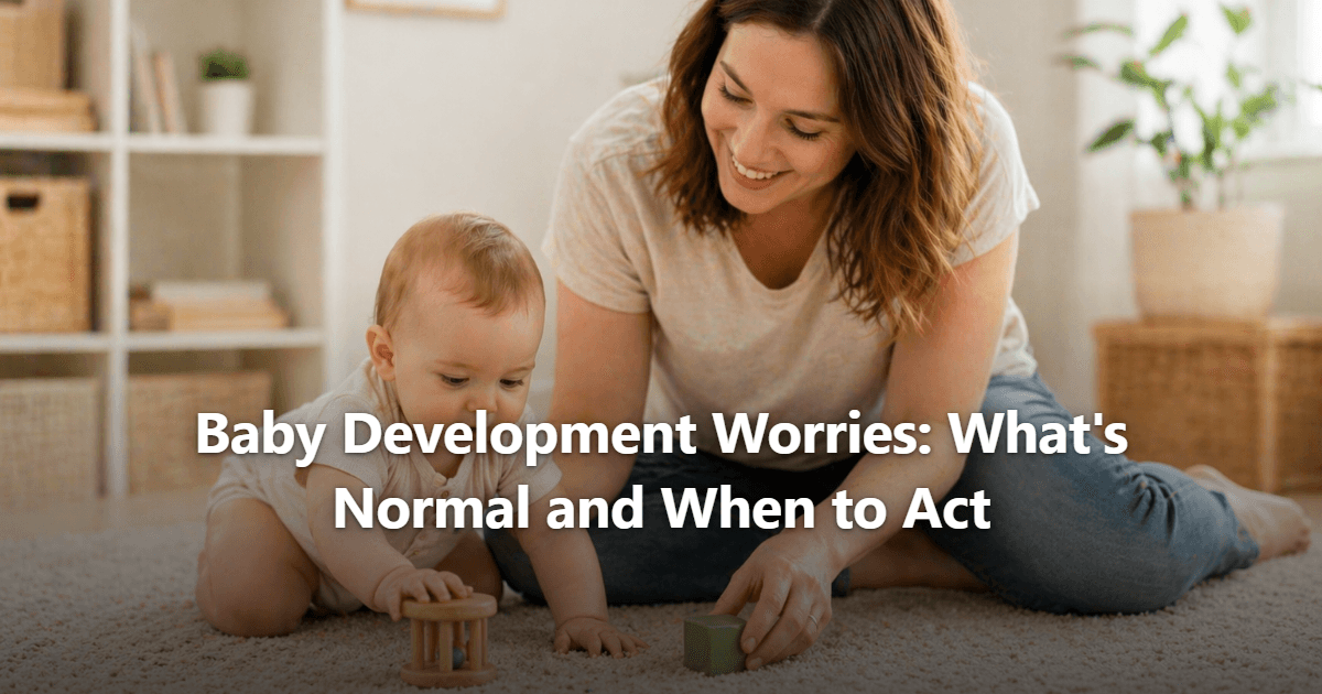 Baby Development Worries: What's Normal and When to Act