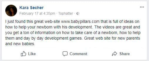 BabyPillars parent testimonial
